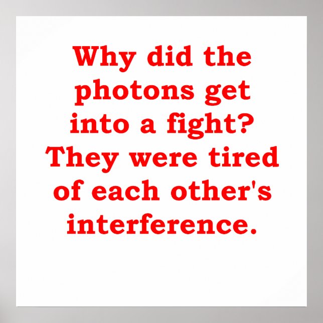 physics joke poster (Front)