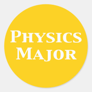Physics Major Gifts Classic Round Sticker