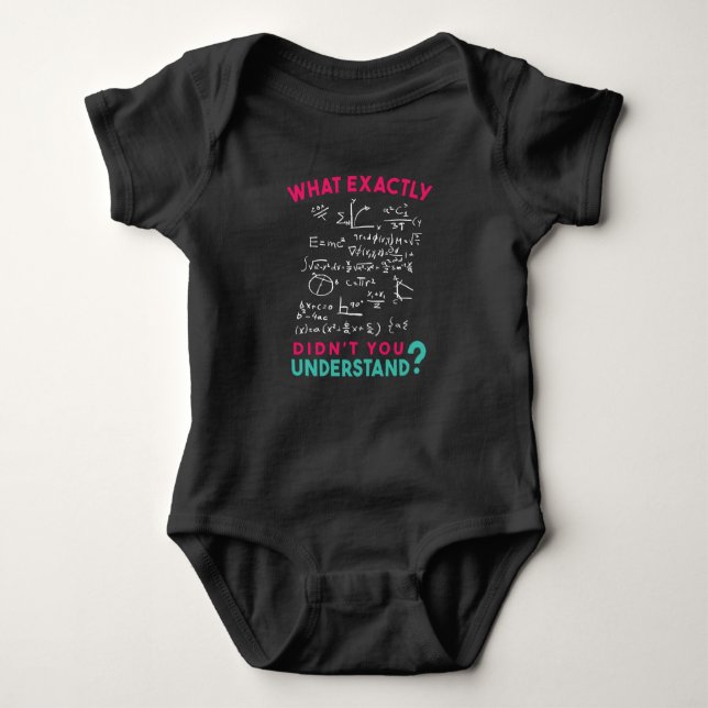 Physics Math Formula Joke Baby Bodysuit (Front)