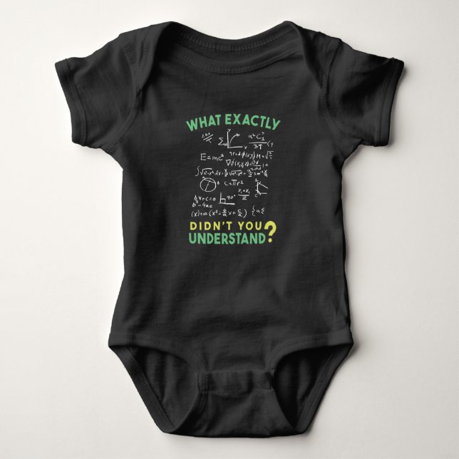 Physics Math Formula Joke Baby Bodysuit (Front)