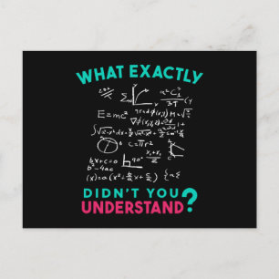 Physics Math Formula Joke Postcard