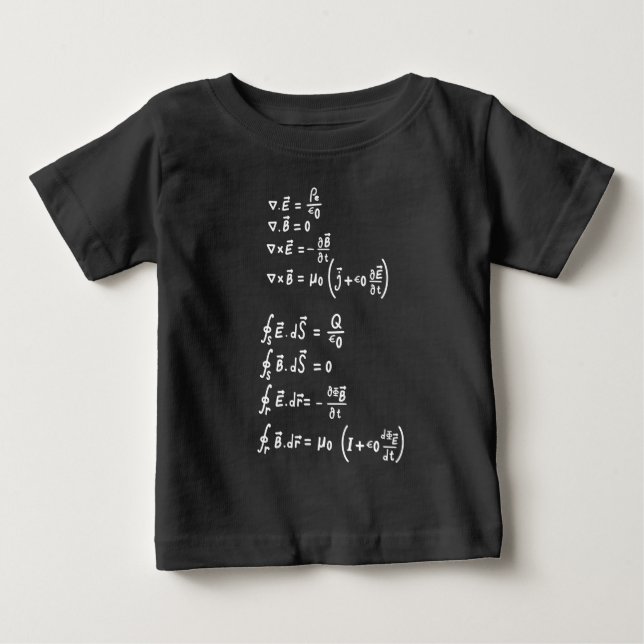 Physics Math Formula Students Teacher  Invitation  Baby T-Shirt (Front)
