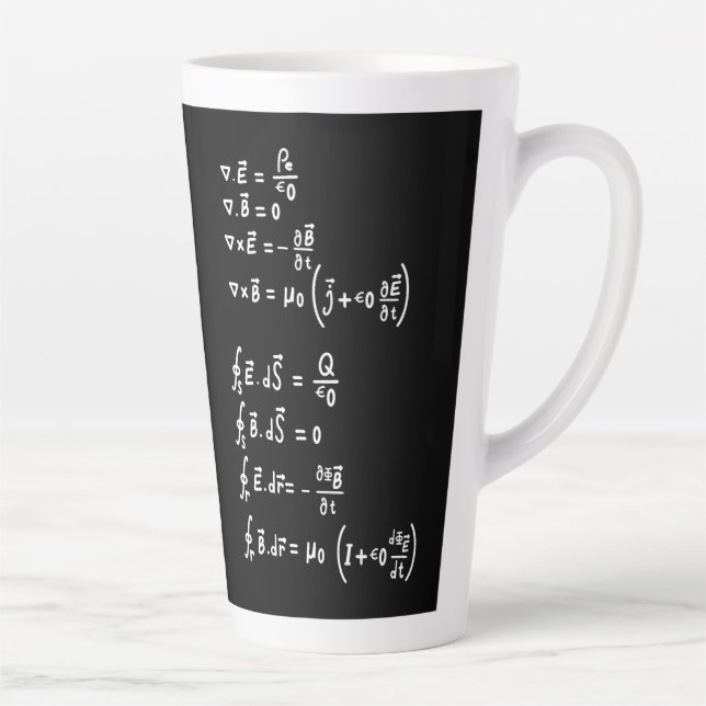 Physics Math Formula Students Teacher  Invitation Latte Mug (Right)