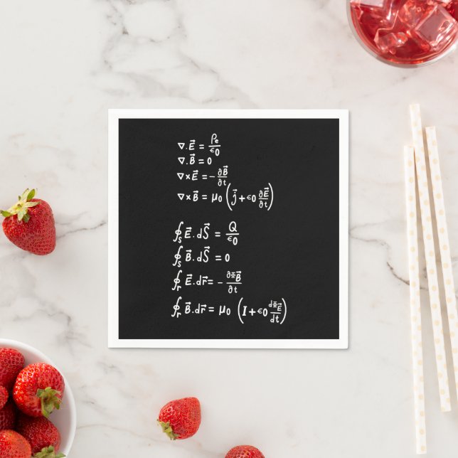 Physics Math Formula Students Teacher  Invitation  Napkin (Insitu)