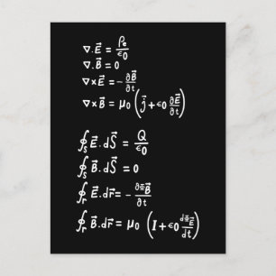 Physics Math Formula Students Teacher  Invitation Postcard