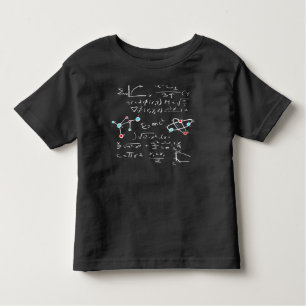 Physics Math Formula Teacher Student Atoms and Mol Toddler T-Shirt