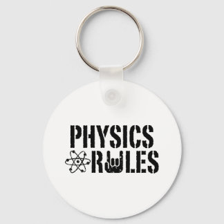 Physics Rules Key Ring