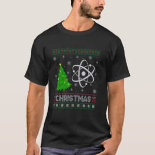 Physics Science Xmas Tree Lighting Ugly Christmas T-Shirt