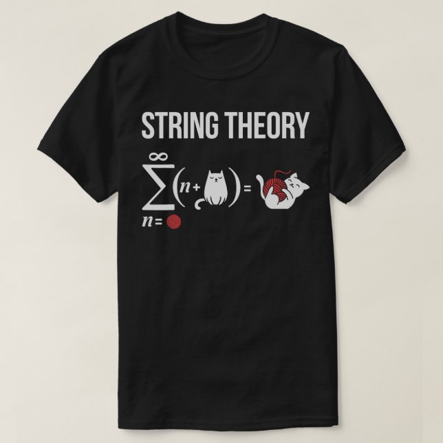 Physics Student Science String Theory  T-Shirt (Design Front)