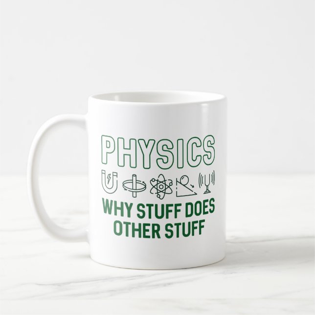 Physics Stuff Coffee Mug (Left)