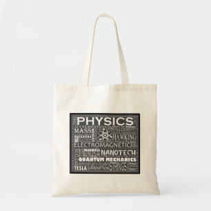 Physics T-shirt on Dark Tote Bag