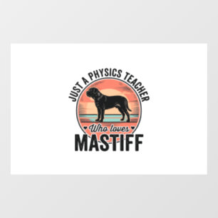 Physics Teacher Loves Mastiff Vintage Dog Shirt_1