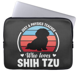 Physics Teacher Shih Tzu Dog Lover Laptop Sleeve