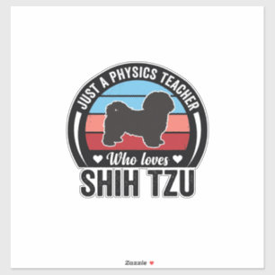 Physics Teacher Shih Tzu Vintage Dog Shirt Design_