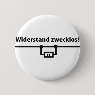 Physik Widerstand zwecklos icon 6 Cm Round Badge