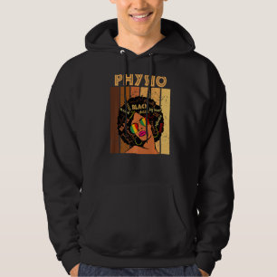 Physio Afro African American Women Black History M Hoodie