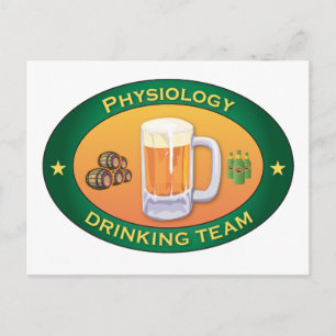 Physiology Drinking Team Postcard