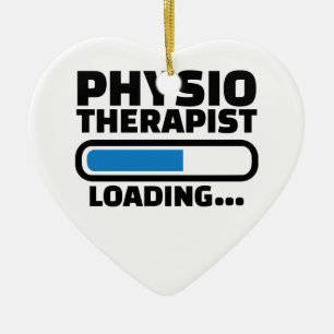 Physiotherapist loading ceramic ornament