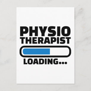 Physiotherapist loading postcard