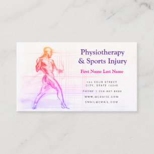 Physiotherapy and Sports Injury Business Card