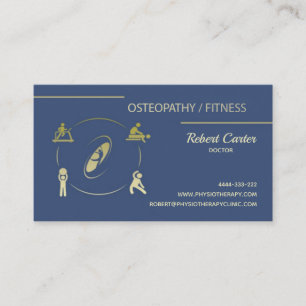 Physiotherapy Private Clinic Doctor Physiotherpist Business Card