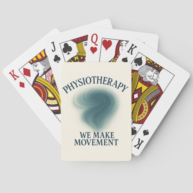 Physiotherapy We Make Movement – Modern Art Playing Cards (Back)