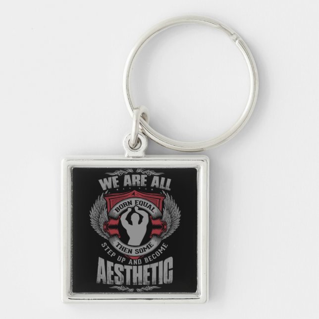 Physique Motivation - Aesthetics - Step Up - Zyzz Key Ring (Front)