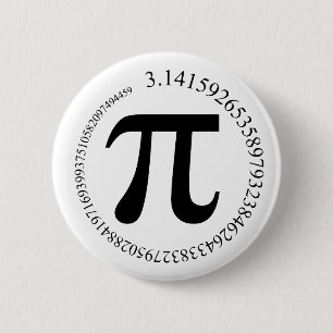Pi (π) Day 6 Cm Round Badge