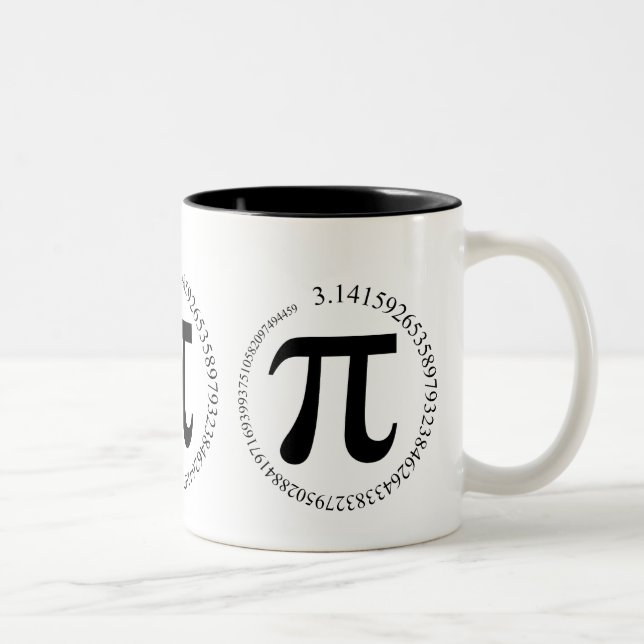 Pi (π) Day Two-Tone Coffee Mug (Right)