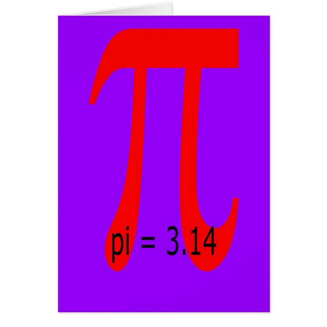 pi = 3,14159265 (Front)
