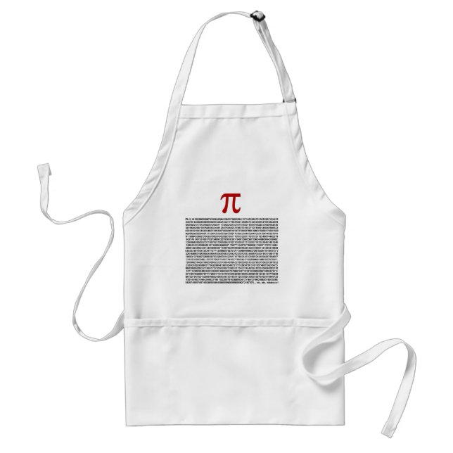 Pi = 3.141592653589 etc etc... whatever! standard apron (Front)