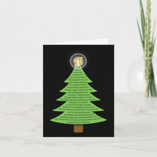 Pi 3.14 Christmas Tree Gift For Math Lovers Studen Card