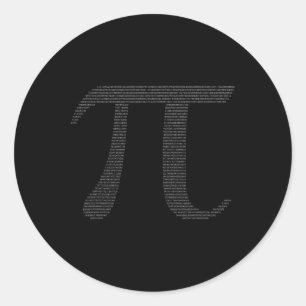 Pi 3.14 First Pi Happy Pi Day Math Classic Round Sticker