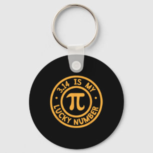 Pi 3.14 Is My Lucky Number Symbol Math Science  Key Ring
