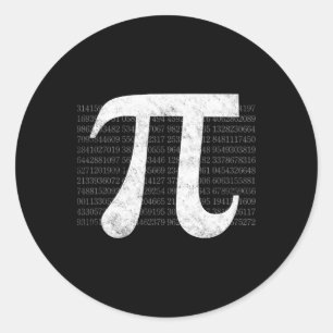 Pi 3.14 Pi Happy Pi Day Math  Classic Round Sticker