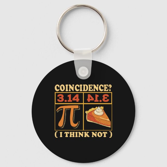 Pi 3.14 Pi Happy Pi Day Math Teacher Student  Key Ring (Front)