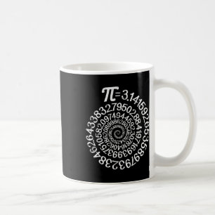 Pi = 3.14 Spiral Math Science Geek 3.14 Pi Day Ste Coffee Mug