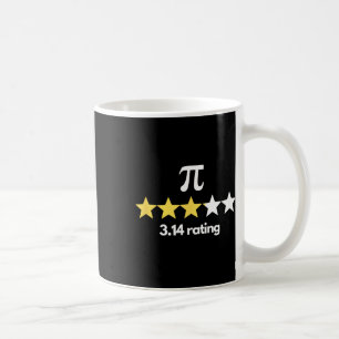 Pi 3.14 Star Rating Funny Pi Humour Pi Day Novelty Coffee Mug