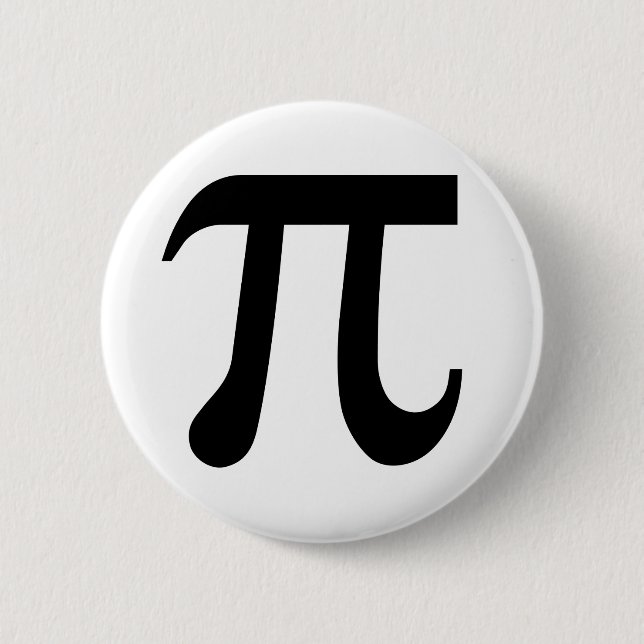 Pi 6 Cm Round Badge (Front)