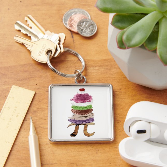 Pi a la Mode Keychain (Desk)