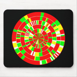 Pi Abstract 02 - On Black Mouse Pad