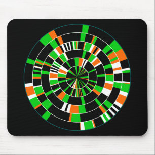 Pi Abstract 06 - On Black Mouse Pad