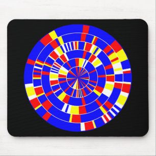 Pi Abstract 08 - On Black Mouse Pad