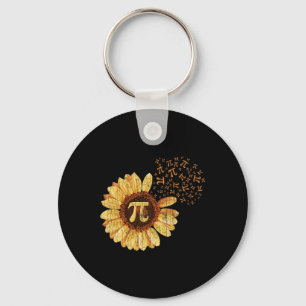 Pi Apparel Pi Day Sunflower Attire Math Funny Gift Key Ring