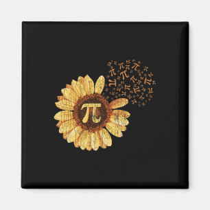 Pi Apparel Pi Day Sunflower Attire Math Funny Gift Magnet