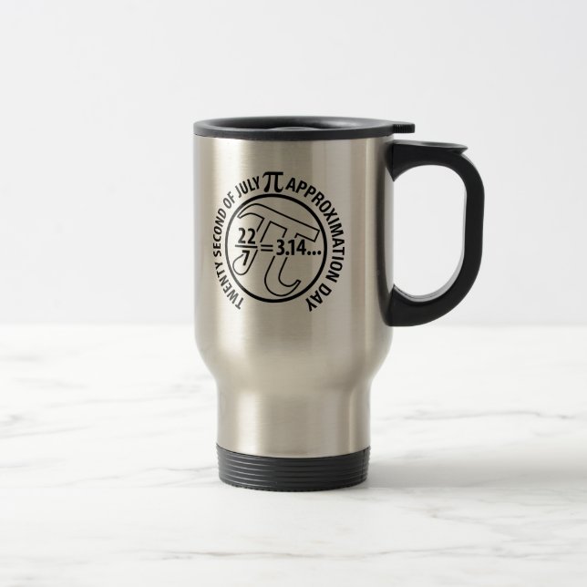 Pi Approximation Day Travel Mug (Right)