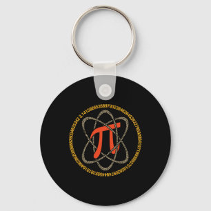 Pi Atom - Pi Day And Math Lover Gift Key Ring