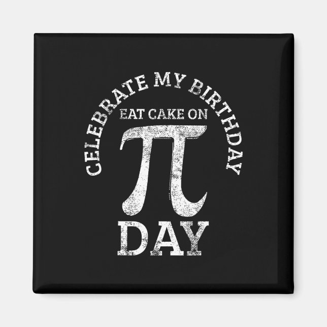 Pi Birthday Math Day Vintage  Magnet (Front)