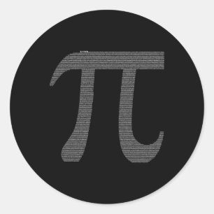 Pi Character With 10  Classic Round Sticker