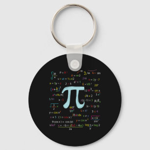 Pi Circle Number Formulas Nerdy Mathematicians Pi Key Ring